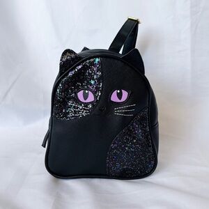 Black Cat Mini Backpack